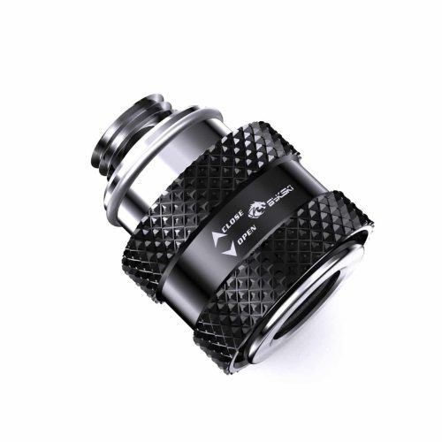 Bykski G1/4 Male to Female Pull Drain Valve (CC-HP-X-V4) - Black