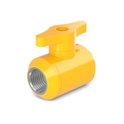 PrimoChill Female to Female G 1/4 Drain Ball Valve - PrimoChill - KEEPING IT COOL Yellow