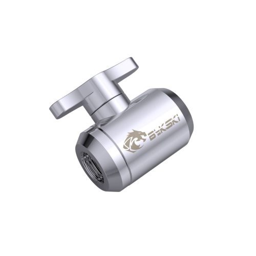 Bykski G 1/4in. Female to Female Drain Ball Valve (B-DV-CEV2) - Silver