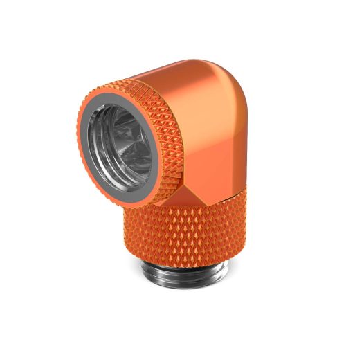 PrimoChill Male to Female G 1/4in. 90 Degree SX Dual Rotary Elbow Fitting - PrimoChill - KEEPING IT COOL Candy Copper