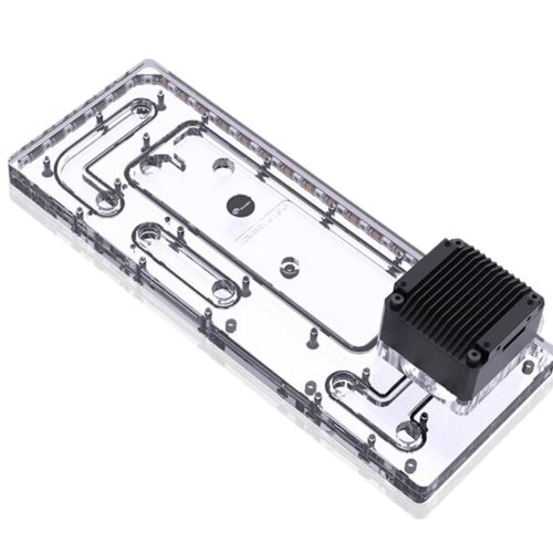 Bykski Distro Plate For InWin 915 - PMMA w/ 5v Addressable RGB (RBW) (RGV-INW-915-P-K) - DDC Pump With Armor