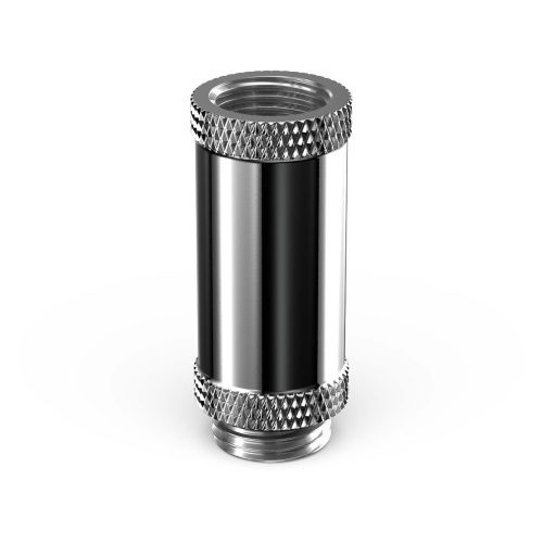 PrimoChill Male to Female G 1/4in. 35mm SX Extension Coupler - PrimoChill - KEEPING IT COOL Silver Nickel