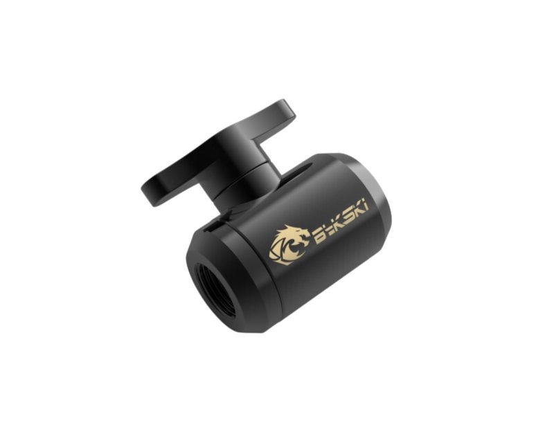 Bykski G 1/4in. Female to Female Drain Ball Valve (B-DV-CEV2) - Black