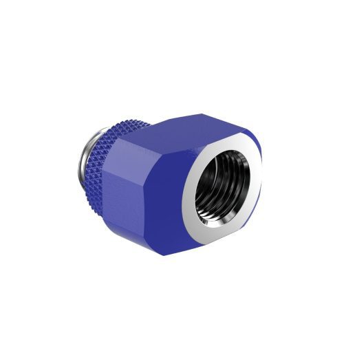 PrimoChill InterConnect SX Male to Female G 1/4in. Offset Full Rotary Fitting - True Blue