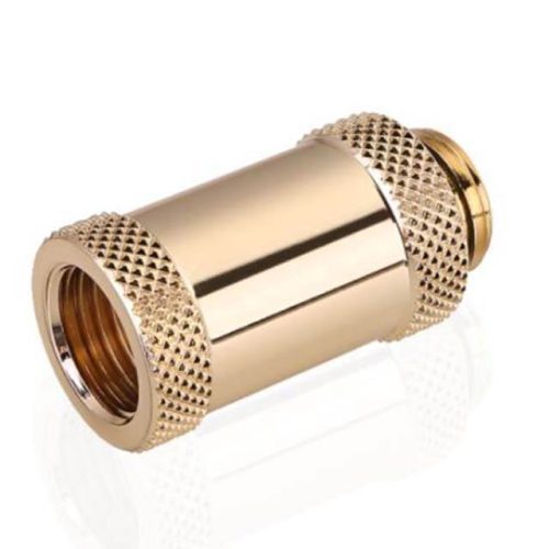 Bykski G 1/4in. Male/Female Extension Coupler - 30mm (B-EXJ-30) - Gold