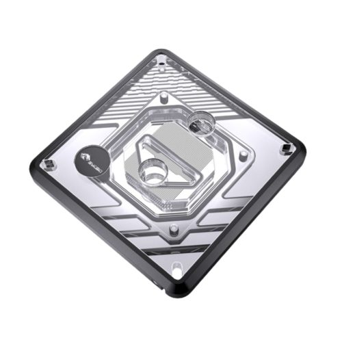 Bykski CPU-XPR-MK-I-V5 High-Efficiency CPU Water Cooling Block - Featuring High Flow Optimized 0.2mm Fins -  Full PMMA Mounting w/ 5v Addressable RGB - for Intel LGA 1200/1700 - 115x - 2011/2066 - Black