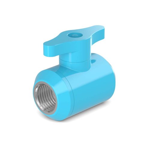 PrimoChill Female to Female G 1/4 Drain Ball Valve - PrimoChill - KEEPING IT COOL Sky Blue