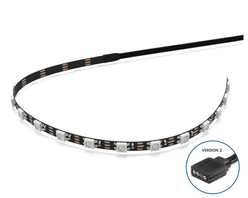 Bykski Replacement Flexible 3 pin 5v Addressable RGB (RBW) LED Strip - Version 2 - 330mm