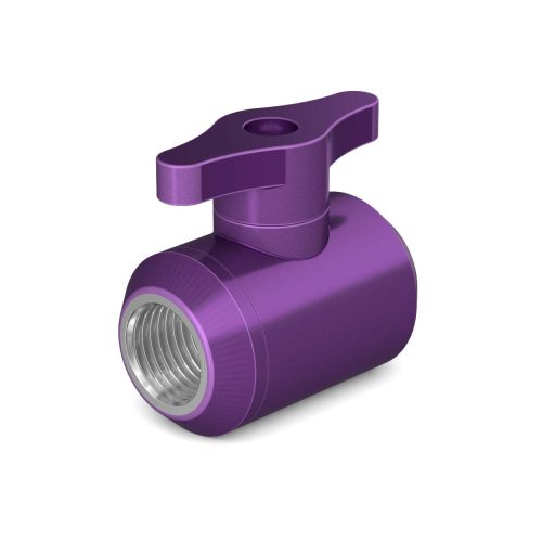 PrimoChill Female to Female G 1/4 Drain Ball Valve - PrimoChill - KEEPING IT COOL Candy Purple