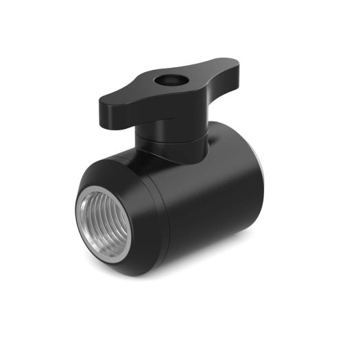 PrimoChill Female to Female G 1/4 Drain Ball Valve - PrimoChill - KEEPING IT COOL Satin Black