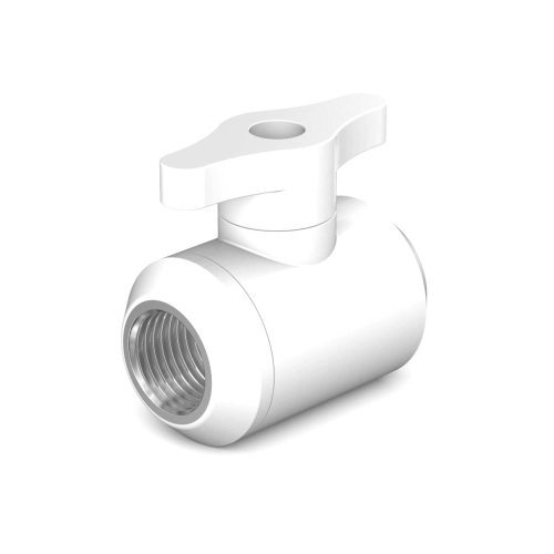 PrimoChill Female to Female G 1/4 Drain Ball Valve - PrimoChill - KEEPING IT COOL Sky White