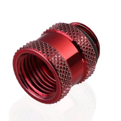 Bykski G 1/4in. Male/Female Extension Coupler - 15mm (B-EXJ-15) - Red