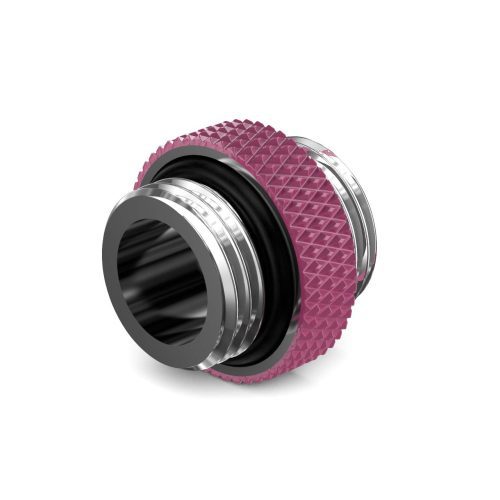 PrimoChill Dual Male G 1/4in. SX Mini Extension Coupler - PrimoChill - KEEPING IT COOL Magenta