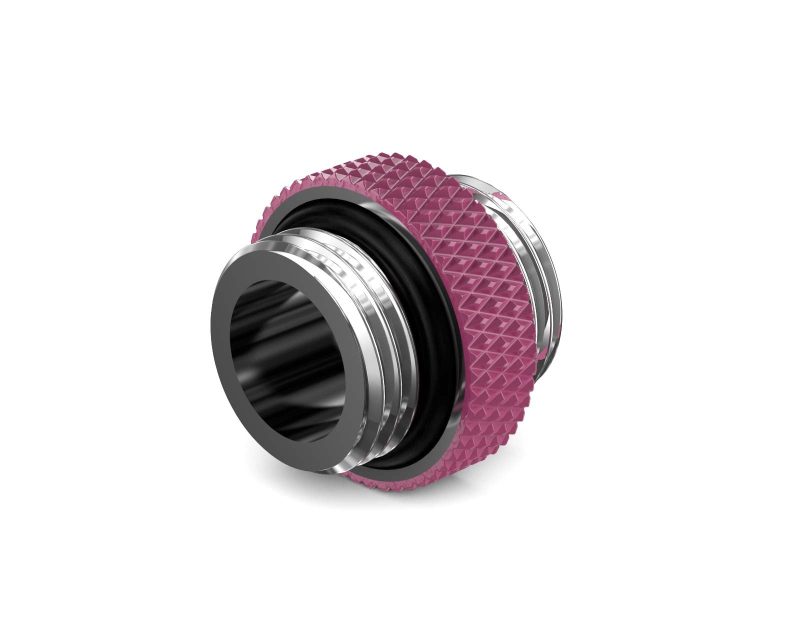 PrimoChill Dual Male G 1/4in. SX Mini Extension Coupler - PrimoChill - KEEPING IT COOL Magenta