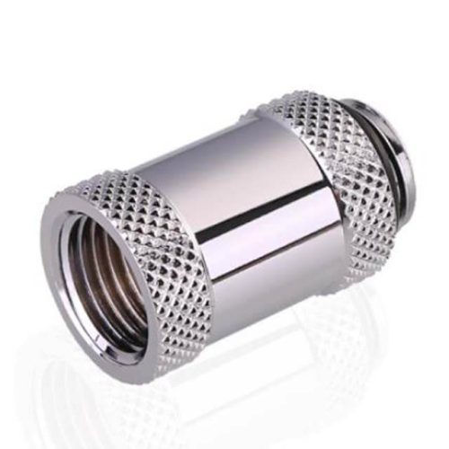 Bykski G 1/4in. Male/Female Extension Coupler - 25mm (B-EXJ-25) - Silver