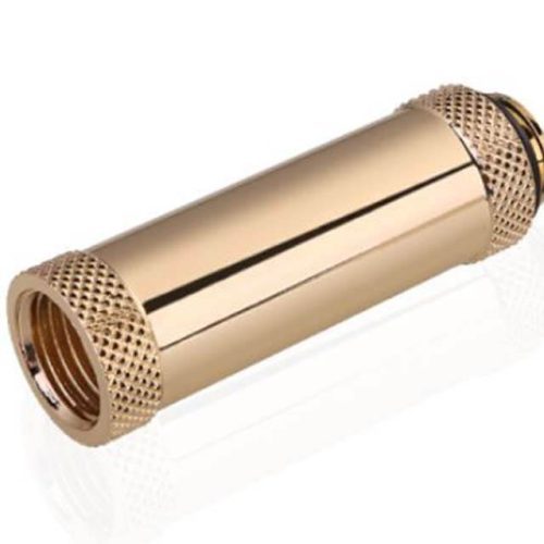 Bykski G 1/4in. Male/Female Extension Coupler - 50mm (B-EXJ-50) - Gold