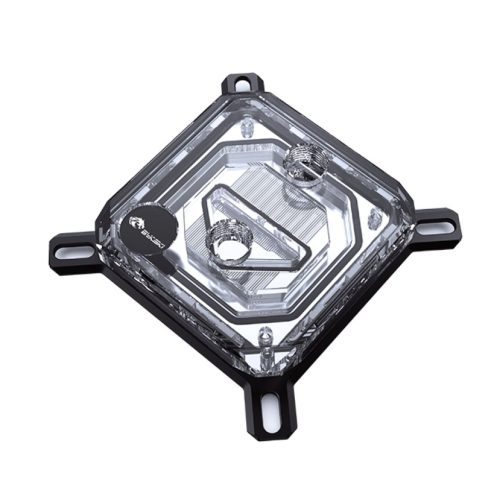 Bykski CPU-XPR-C-I High-Efficiency CPU Water Cooling Block - Featuring High Flow Optimized 0.2mm Fins - Clean Design - for Intel LGA 1200/1700 - 115x - 2011/2066 - Black