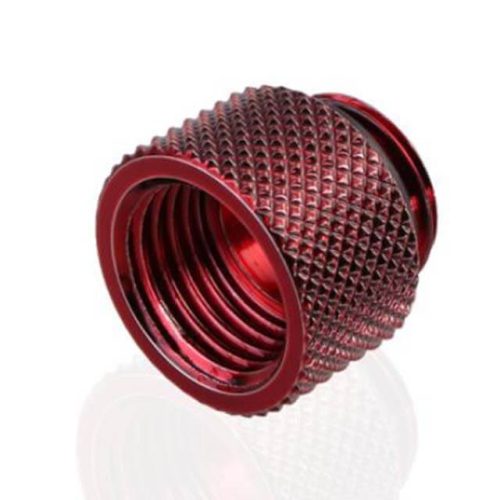 Bykski G 1/4in. Male/Female Extension Coupler - 10mm (B-EXJ-10) - Red