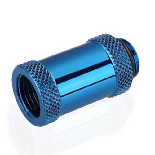 Bykski G 1/4in. Male/Female Extension Coupler - 30mm (B-EXJ-30) - Blue