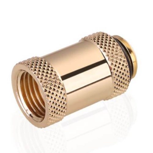 Bykski G 1/4in. Male/Female Extension Coupler - 25mm (B-EXJ-25) - Gold