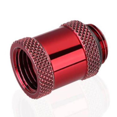 Bykski G 1/4in. Male/Female Extension Coupler - 20mm (B-EXJ-20) - Red