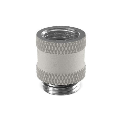 PrimoChill Male to Female G 1/4in. 15mm SX Extension Coupler - TX Matte Silver