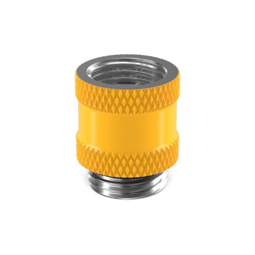 PrimoChill Male to Female G 1/4in. 15mm SX Extension Coupler - Yellow