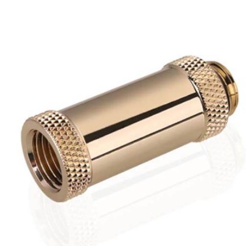 Bykski G 1/4in. Male/Female Extension Coupler - 40mm (B-EXJ-40) - Gold