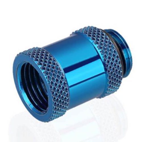 Bykski G 1/4in. Male/Female Extension Coupler - 20mm (B-EXJ-20) - Blue