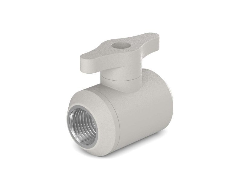 PrimoChill Female to Female G 1/4 Drain Ball Valve - PrimoChill - KEEPING IT COOL TX Matte Silver