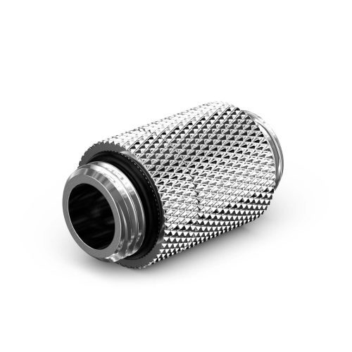 PrimoChill Dual Male G 1/4in. SX Rotary Extension Coupler - PrimoChill - KEEPING IT COOL Silver Nickel