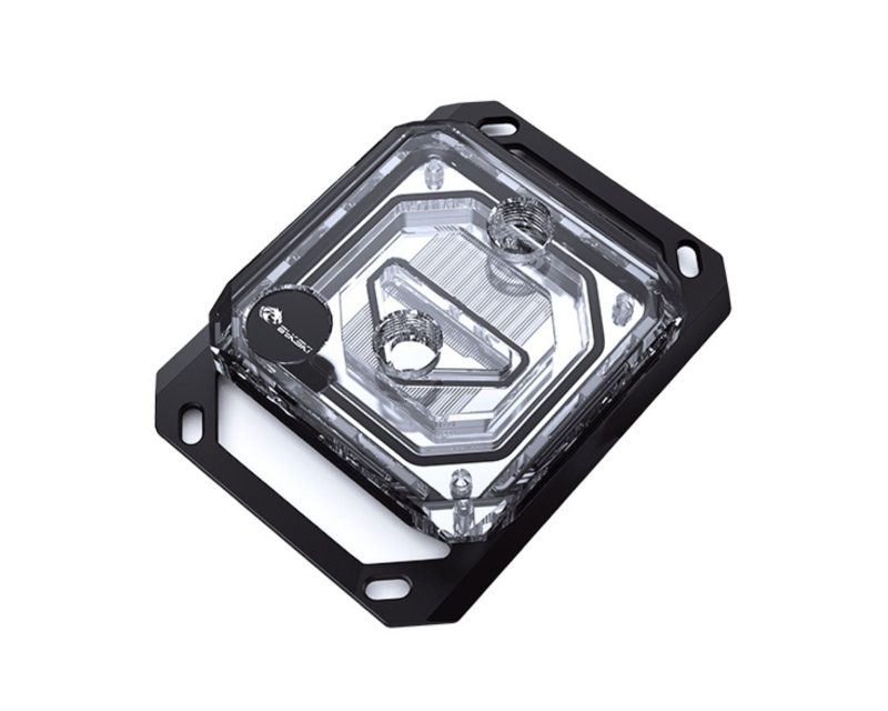 Bykski CPU-XPR-C-M High-Efficiency CPU Water Cooling Block - Featuring High Flow Optimized 0.2mm Fins - Clean Design - for AMD Ryzen 3/5/7/9 (AM4/AM5) - Black