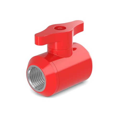 PrimoChill Female to Female G 1/4 Drain Ball Valve - PrimoChill - KEEPING IT COOL Razor Red