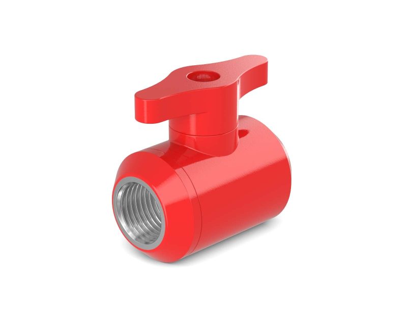 PrimoChill Female to Female G 1/4 Drain Ball Valve - PrimoChill - KEEPING IT COOL Razor Red