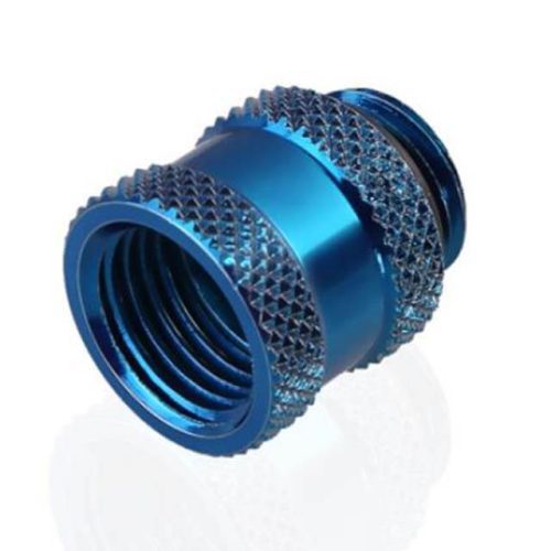 Bykski G 1/4in. Male/Female Extension Coupler - 15mm (B-EXJ-15) - Blue