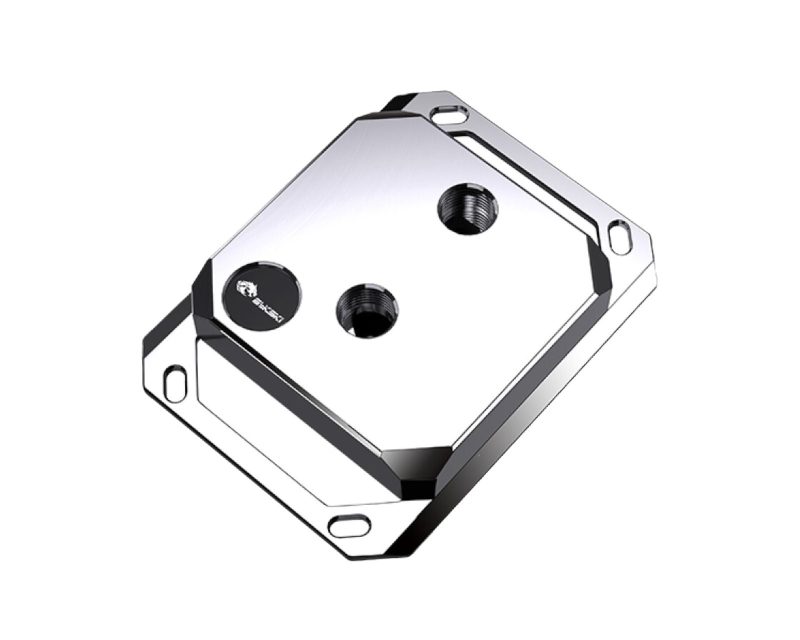 Bykski CPU-XPR-C-M High-Efficiency CPU Water Cooling Block - Featuring High Flow Optimized 0.2mm Fins - Clean Design - for AMD Ryzen 3/5/7/9 (AM4/AM5) - Silver